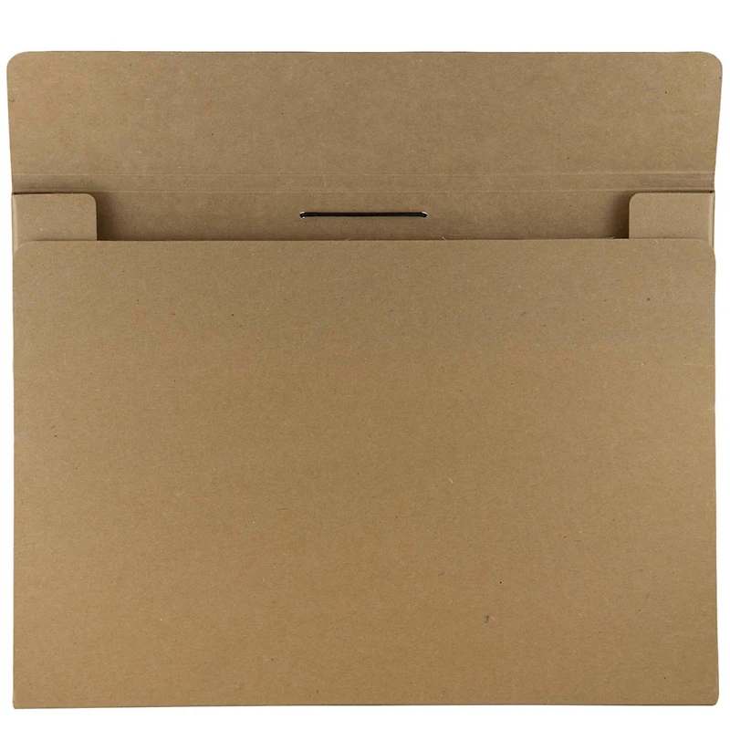 JAM Paper Brown 11" x 15" Elastic Closure Kraft Portfolio