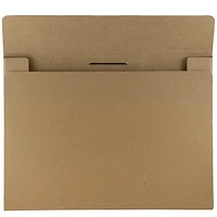 JAM Paper Brown 11" x 15" Elastic Closure Kraft Portfolio