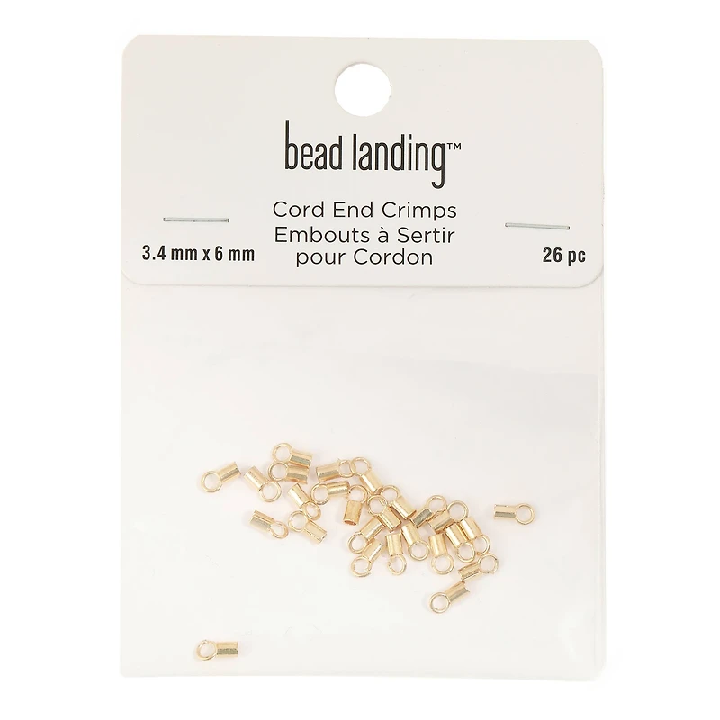 3.4mm Cord End Crimps