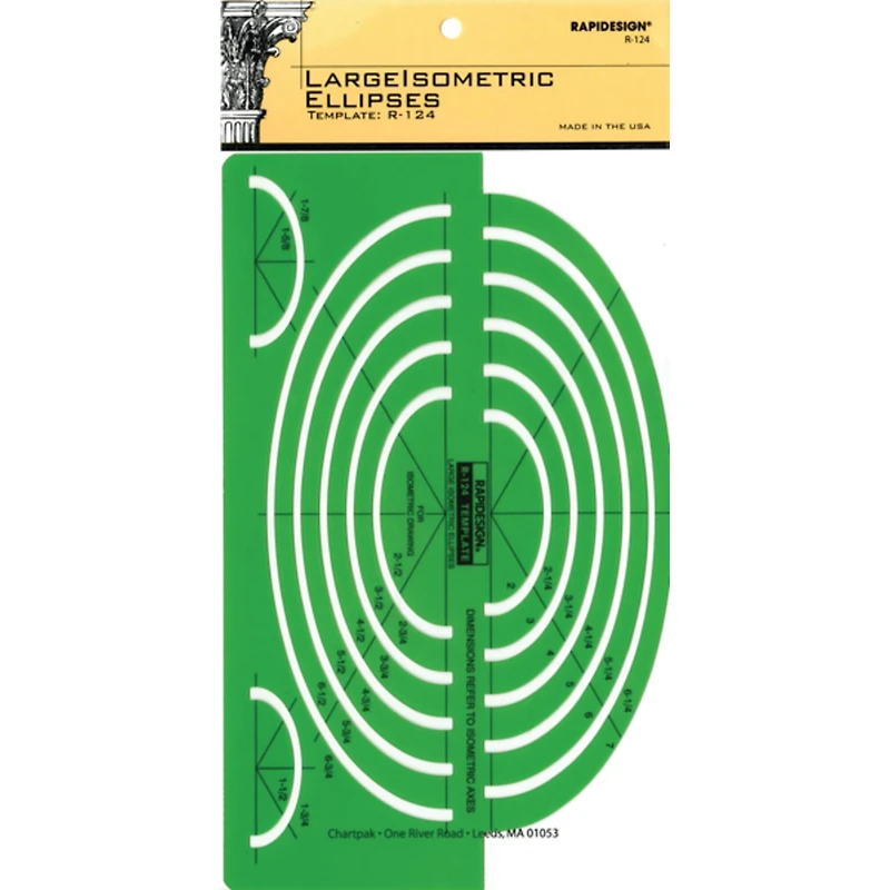Pickett® RapiDesign® Large Isometric Ellipses Inking Template