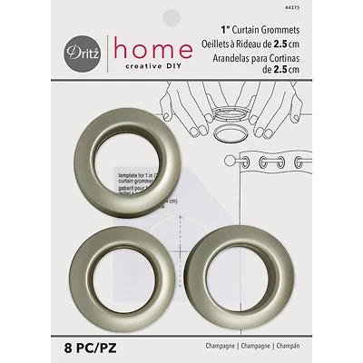 Dritz Home 1" Champagne Curtain Grommets