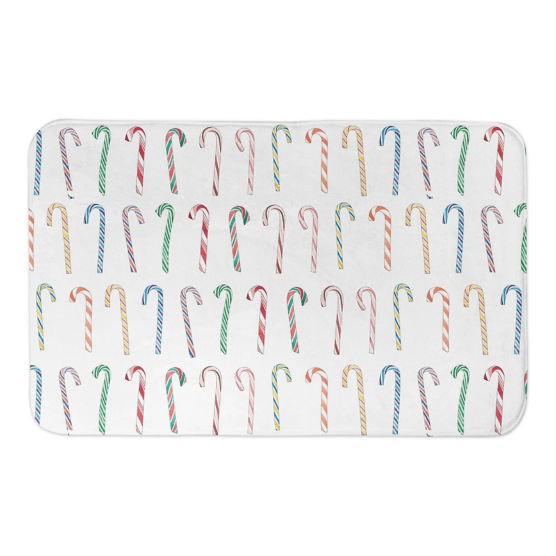 Designs Direct Candy Cane Pattern Bath Mat, 34" x 21"