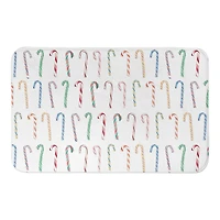 Designs Direct Candy Cane Pattern Bath Mat, 34" x 21"