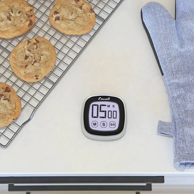Escali Black Touch Screen Digital Timer