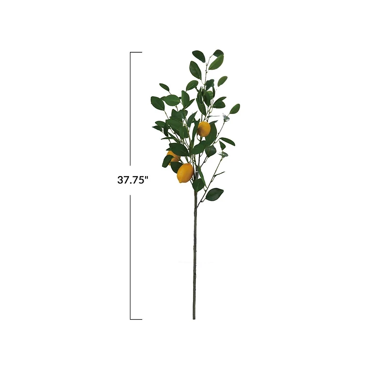 Hello Honey® Faux Lemon Tree Branch, Green