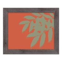 Light Green Leaf Western Framed Print
