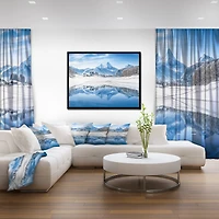 Designart - Icy Winter Mountain Alps