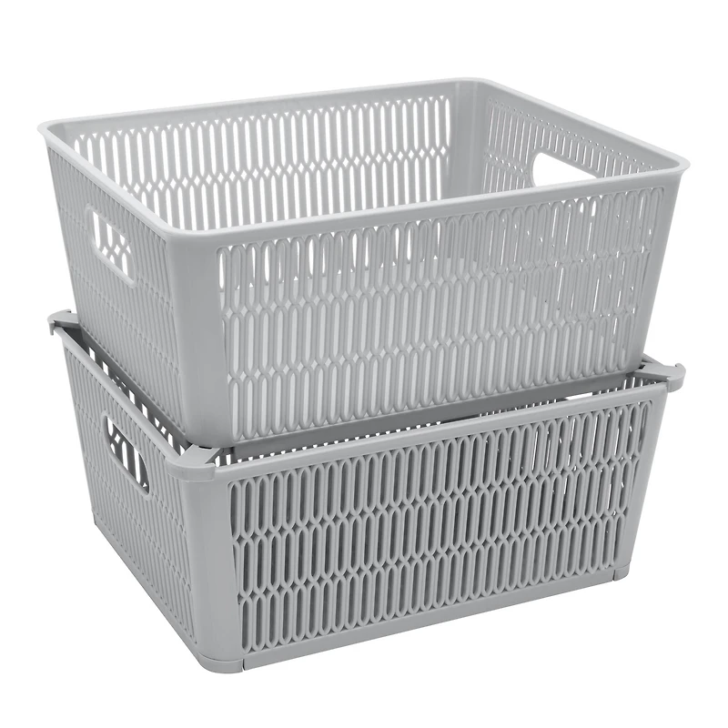 Simplify Slide Stack It Storage Tote Baskets