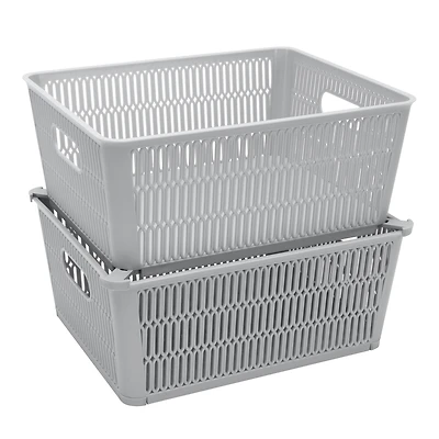 Simplify Slide Stack It Storage Tote Baskets