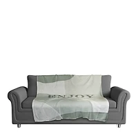 50" x 60" Enjoy Today Coral Fleece Throw Blanket