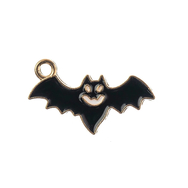John Bead Sweet & Petite Halloween Small Bat Charms, 10ct.