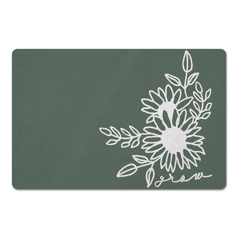 Grow Floral 18" x 27" Floor Mat