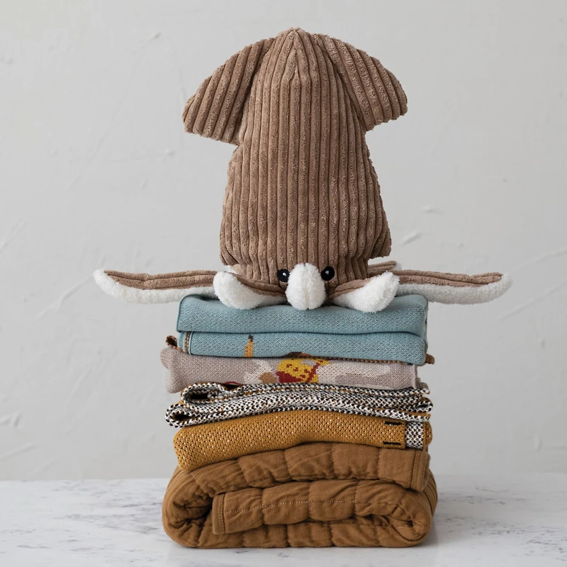 Hello Honey® Brown Reversible Quilted Baby Blanket