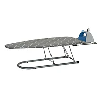 Household Essentials Steel Top Table Top Ironing Board with Iron Rest