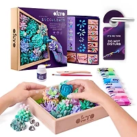 OKTO DIY Wood & Craft Tenderness Succulents Clay Kit