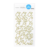 Gold Puffy Hand Letter Stickers by Recollections™