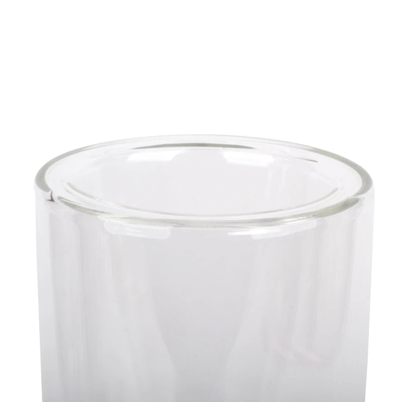 10" Clear Glass Dual Cylinder Candle Holder by Ashland®