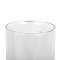 10" Clear Glass Dual Cylinder Candle Holder by Ashland®
