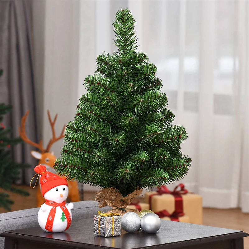 Costway 2ft. Unlit Artificial Christmas Tree in Burlap Base