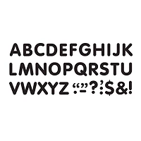 TREND Enterprises® Black 2" STICK-EZE® Stick-On Letters, 107 Pieces Per Pack, 6 Packs total of 642
