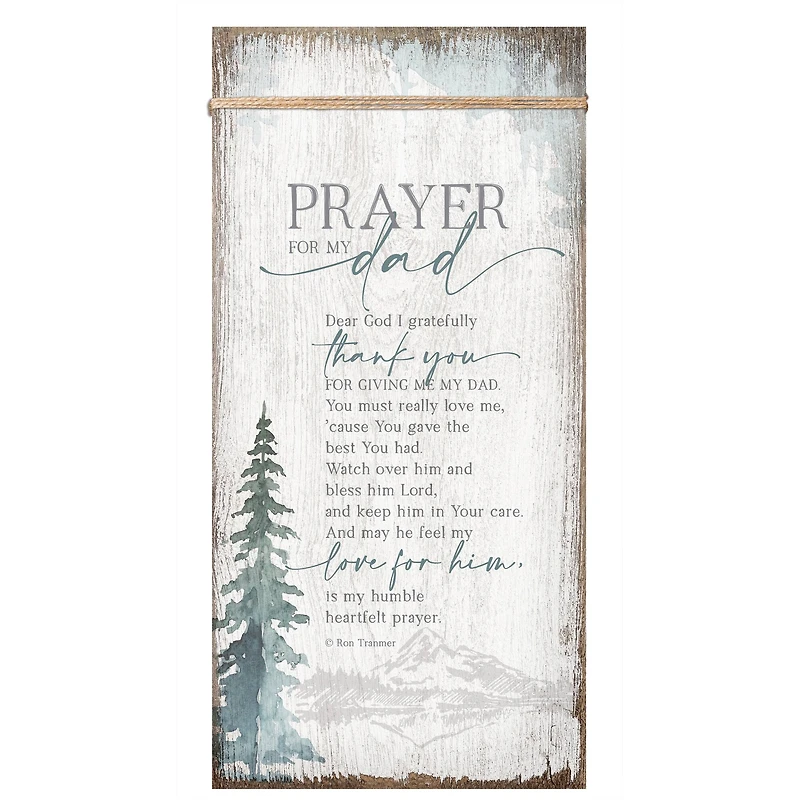 Prayer For My Dad Wood Plaque