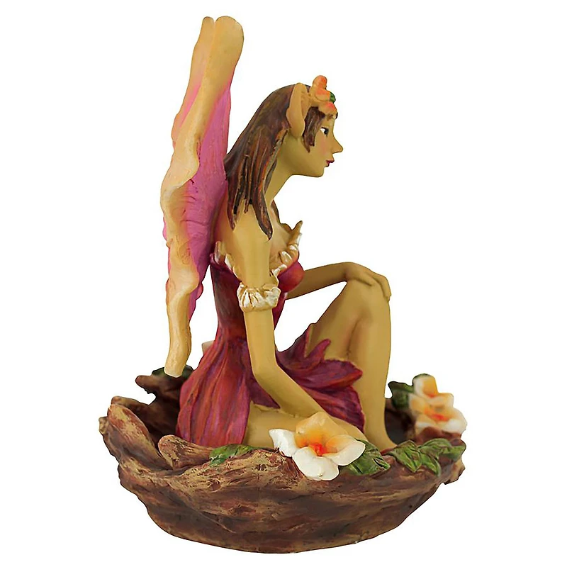 Design Toscano 9" Red Fairy of Acorn Hollow Statue