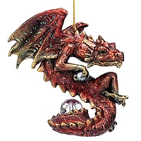 Design Toscano Christmas Light Protector Dragon 2021 Gothic Ornament