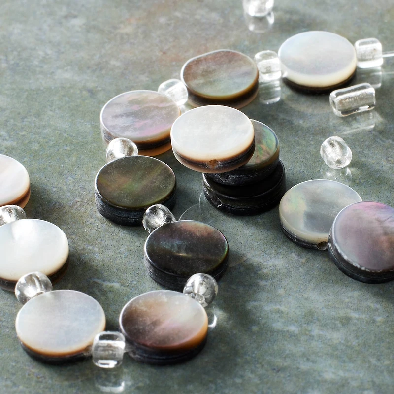 12 Pack: Disk Shell Beads, 10mm by Bead Landing™