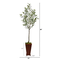 6ft. Olive Artificial Tree in Decorative Planter