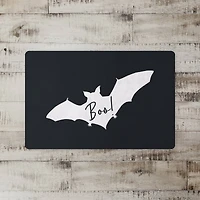 Boo Bat Gray Floor Mat