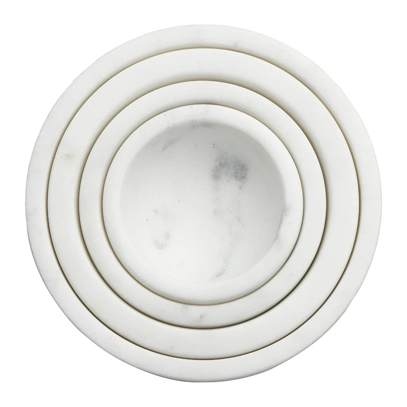 Hello Honey® White Marble Bowls Set