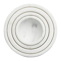 Hello Honey® White Marble Bowls Set