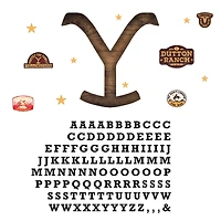 RoomMates Yellowstone Dutton Ranch Logo Giant Peel & Stick Wall Decals