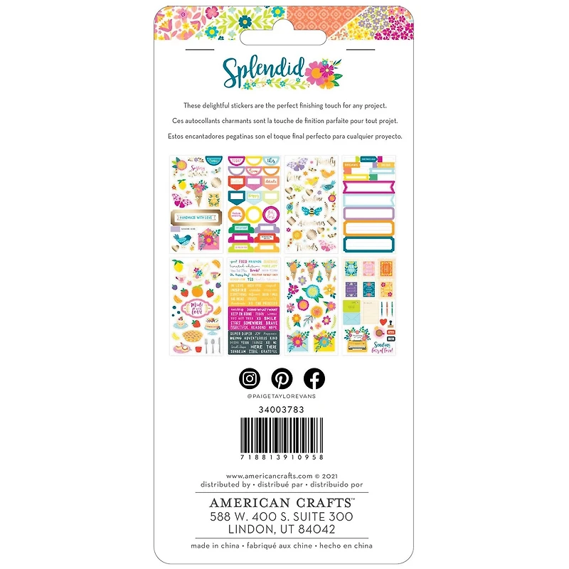 American Crafts™ Paige Evans Splendid Sticker Book