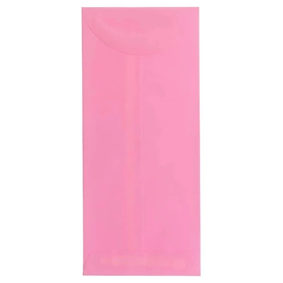 JAM Paper 4.75" x 11" Ultra Pink Business Envelopes, 25ct.