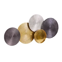 Gold, Silver & Gray Aluminum Wall Décor