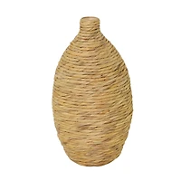 The Novogratz Brown Seagrass Bohemian Vase, 12" x 12" x 22"