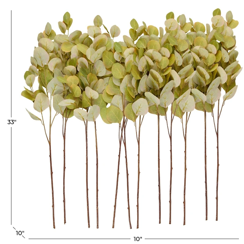 33" Green Eucalyptus Artificial Stem, 12ct.