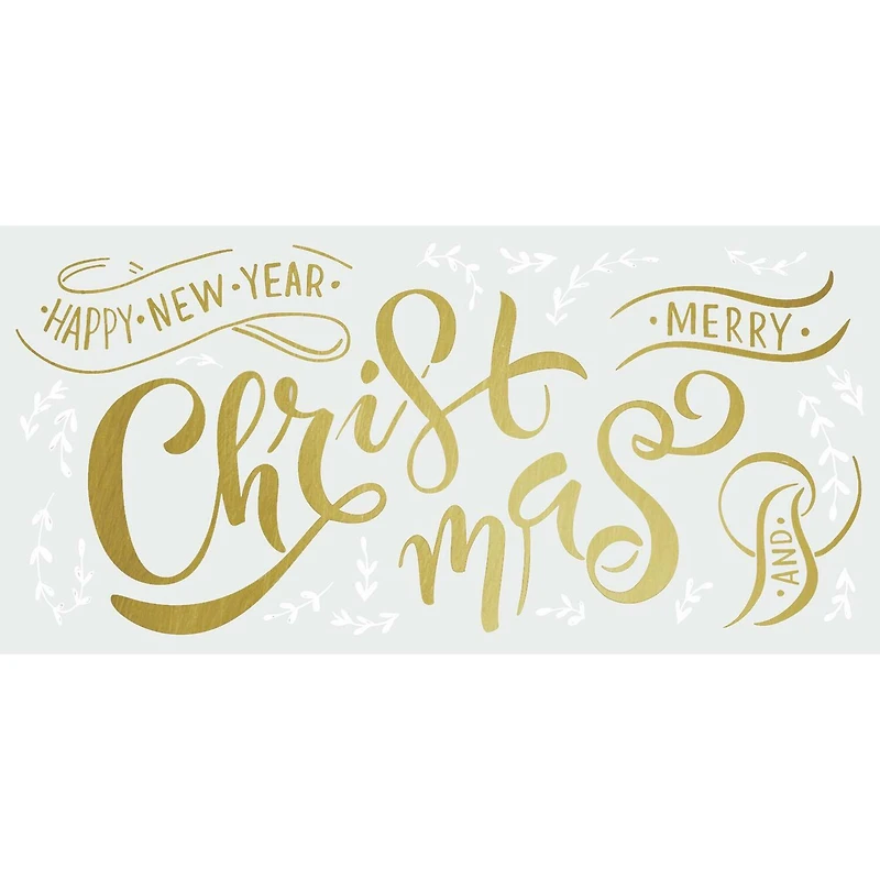 RoomMates Merry Christmas Quote Peel & Stick Giant Decals 