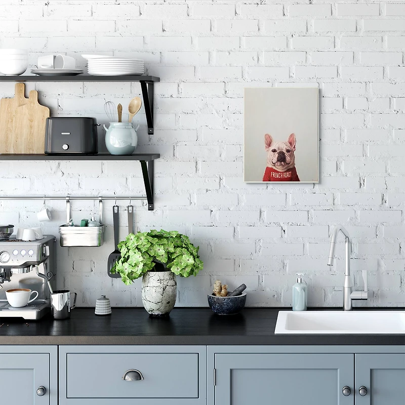 Stupell Industries French Bulldog in French Roast T-Shirt Wall Plaque