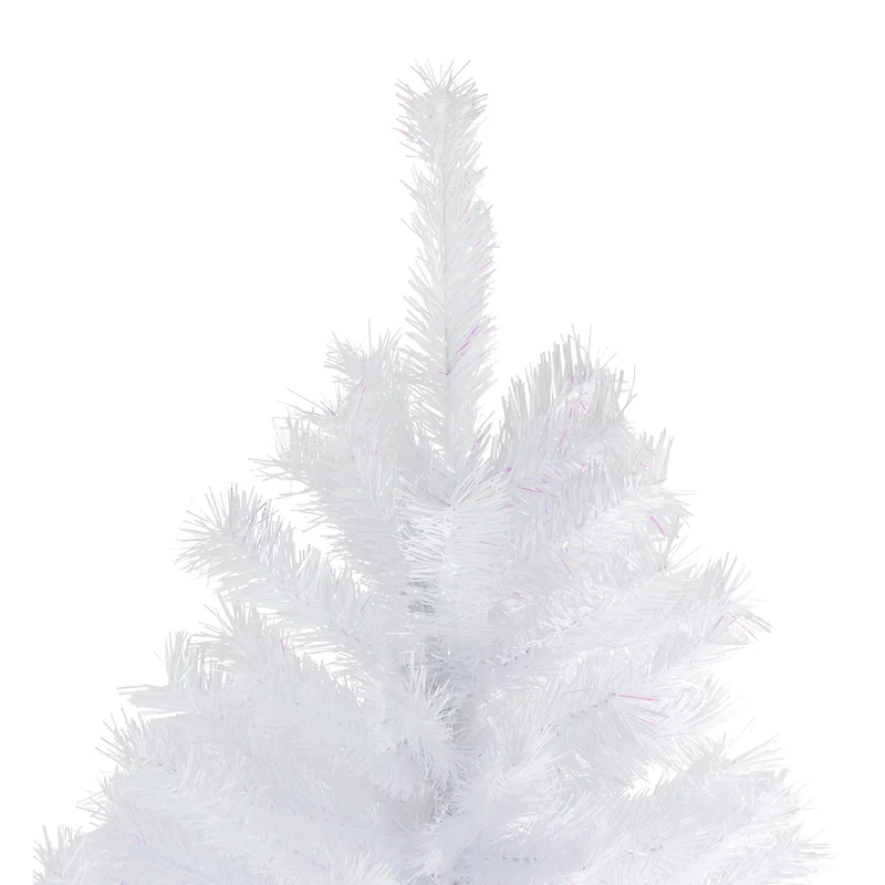 6ft. Unlit Icy White Iridescent Spruce Artificial Christmas Tree
