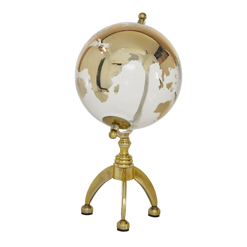 15" Gold Aluminum Glam Globe