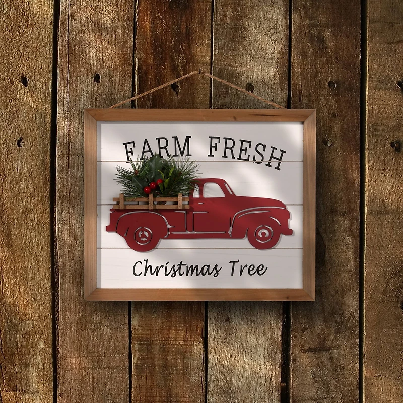 12.5" Farm Fresh Wall Art