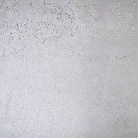 Feldman White with Silver Foil Organza