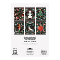 Brea Reese™ 9" x 12" Holiday Motif Scratch Art Paper Pad