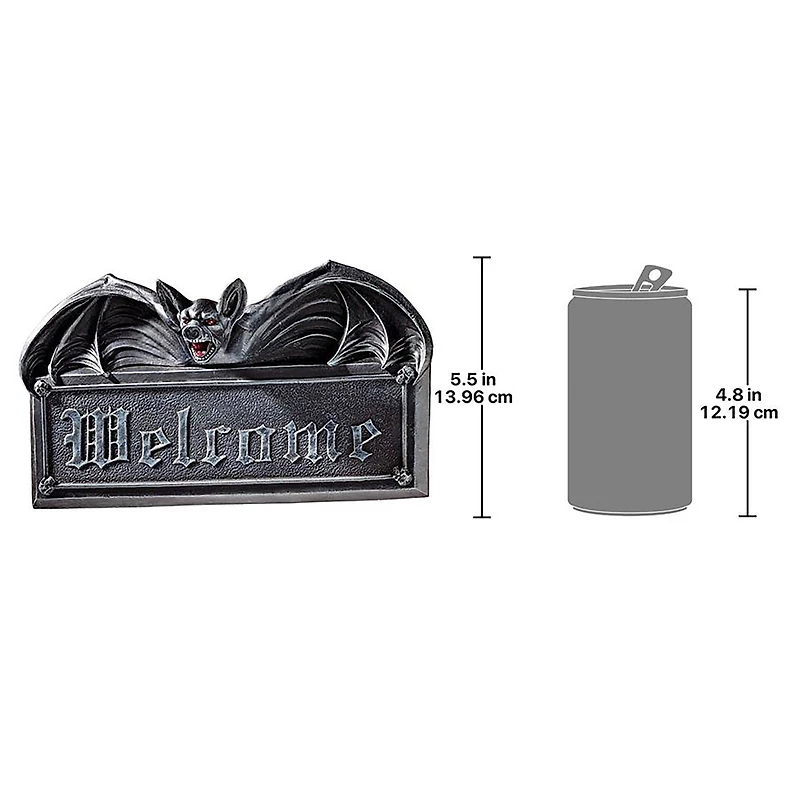 Design Toscano 10.5" Vampire Bat Welcome Wall Sculpture