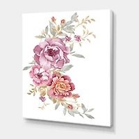 Designart - Bouquet Of Pink and Purple Flowers III