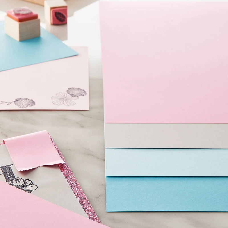 12 Packs: 50 ct. (600 total) Dreamy 8.5" x 11" Cardstock Paper by Recollections™