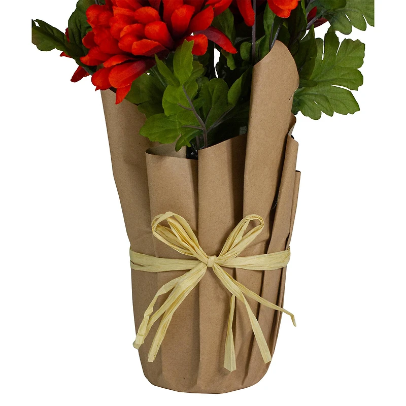 20" Orange Fall Harvest Mum Plant In Pot