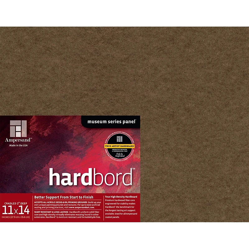 Ampersand™ Hardbord™ Cradled 2" Museum Series Panel